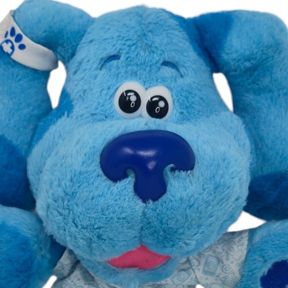 Nickelodeon Check Up Time Blue Talking Heartbeat Blues Clues Stuffed Plush 10" - Picture 2 of 6